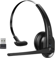 Wireless Headset with Mic for Work Bluetooth Headset with AI Noise Cancelling...