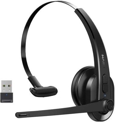Wireless Headset with Mic for Work Bluetooth Headset with AI Noise Cancelling...