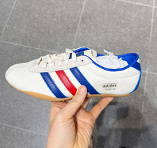 Adidas Women Tokyo Sneakers White Blue Red JQ0585