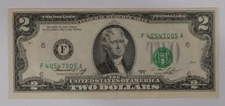Bicentennial 1976 $2 Two Dollar Bill Note Misaligned Over Print Seal Shift Error