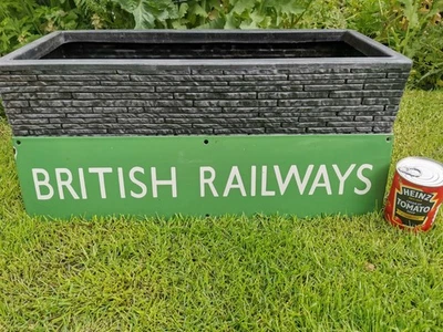 British Railways Enamel Sign GWR LNER LMS SYR Garden Pub Man Cave Kitchen Wall - Image 1 of 4