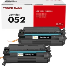 052 Black Toner Cartridge 2-Pack: Compatible Replacement for Canon 052 052H Tone