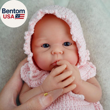 12" Micro Preemie Full Body Silicone Baby Doll Girl Carina Lifelike Reborn Doll