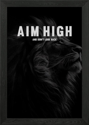 Aim High Framed Wall Art Poster Canvas Print Picture