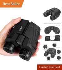 High-Powered 12x25 Binoculars with Large Eyepiece - Perfect for Bird Watching