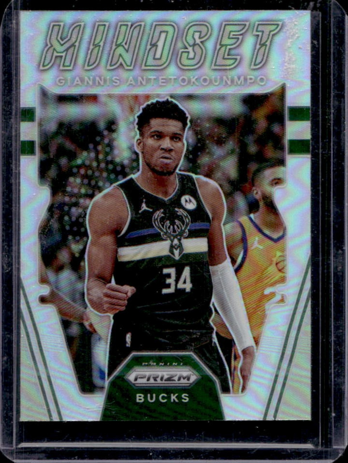 2021-22 Panini Prizm Giannis Antetokounmpo Mindset Prizm Silver #8 Bucks