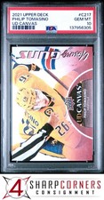 2021 UPPER DECK UD CANVAS #C217 PHILIP TOMASINO RC YOUNG GUNS PSA 10