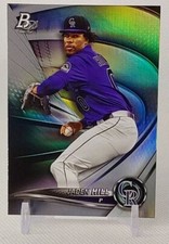 ⚾️2022 bowman platinum JADEN HILL (rookie) baseball card #TOP-80⚾️ *Rockies*