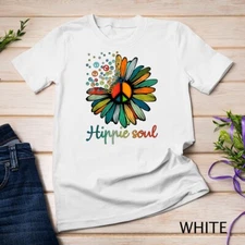 Daisy Peace Sign Hippie Soul Tshirt Flower Lovers Gifts T-Shirt Unisex T-shirt