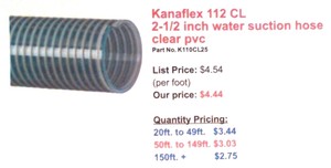 1 2 inch water hose