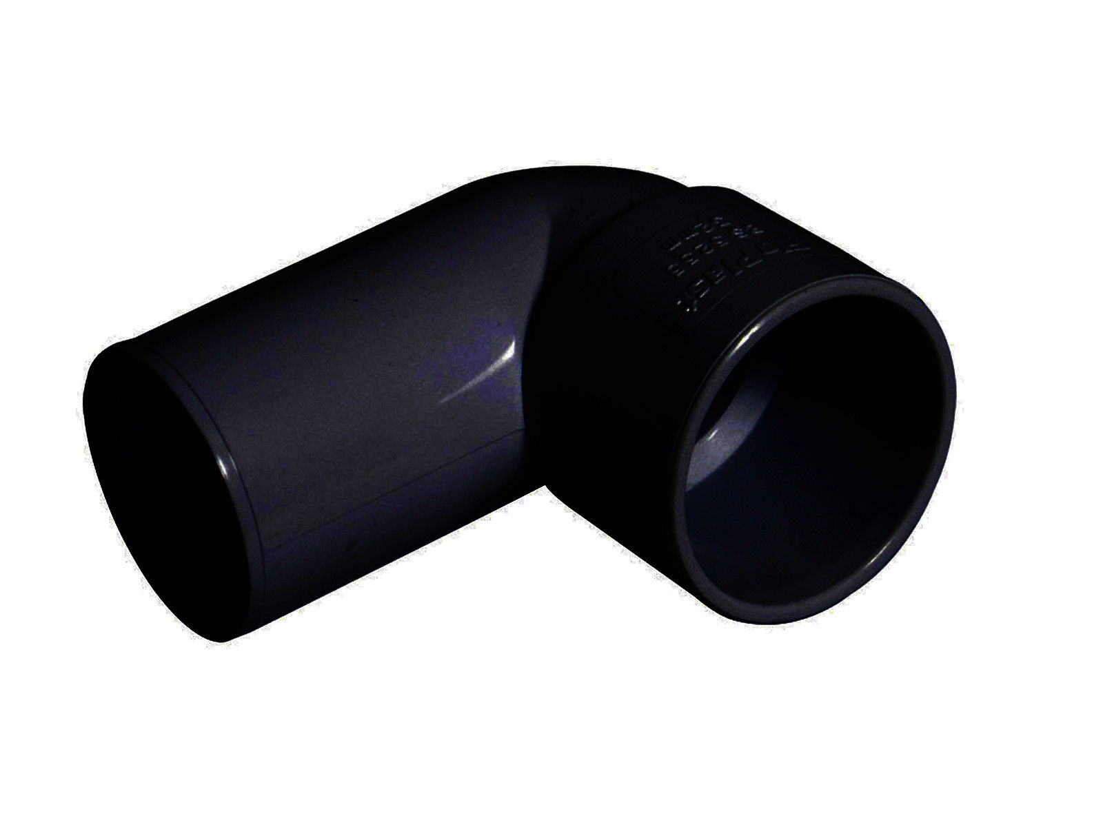 Floplast WS27BL 40mm (43mm) ABS Solvent Weld Waste - 90° Conversion Bend - Black