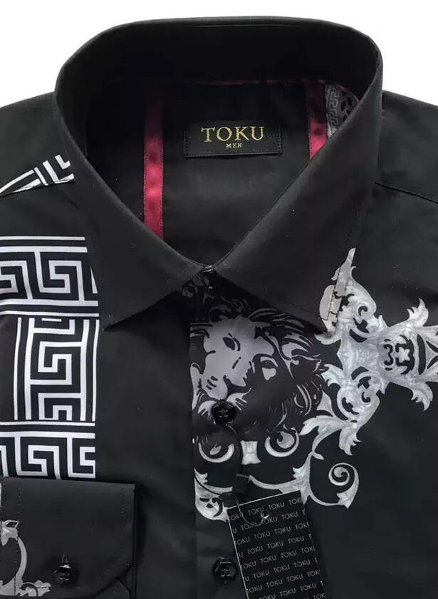 miami style dress shirts Men's Luxurious Shirt, Miami Style,Modern, Slim Fit S XL...C2.A
