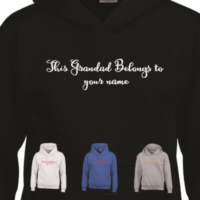 Personalisiert Dieser Opa gehört zum lustigen Vatertag Herren Hoodie Geschenk