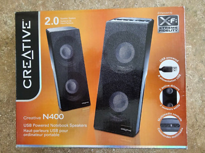 Brand New Creative Labs N400 Portable USB Speakers with X-Fi Technology