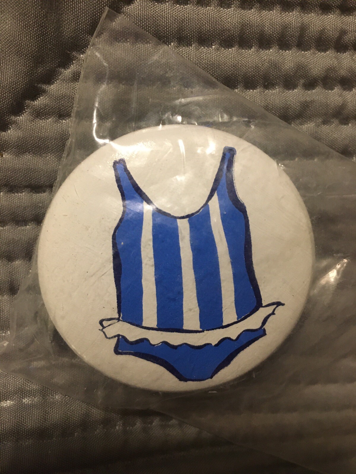 White Wooden Organizational Dresser Drawer Knob 2” Round Girls Swimming Suit