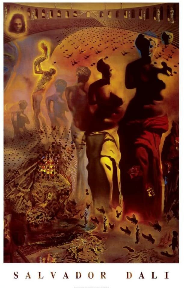額装品/Hallucinogenic Toreador/ダリ/ポスター Salvador Dali HALLUCINOGENIC TOREADOR Limited Edition Signed