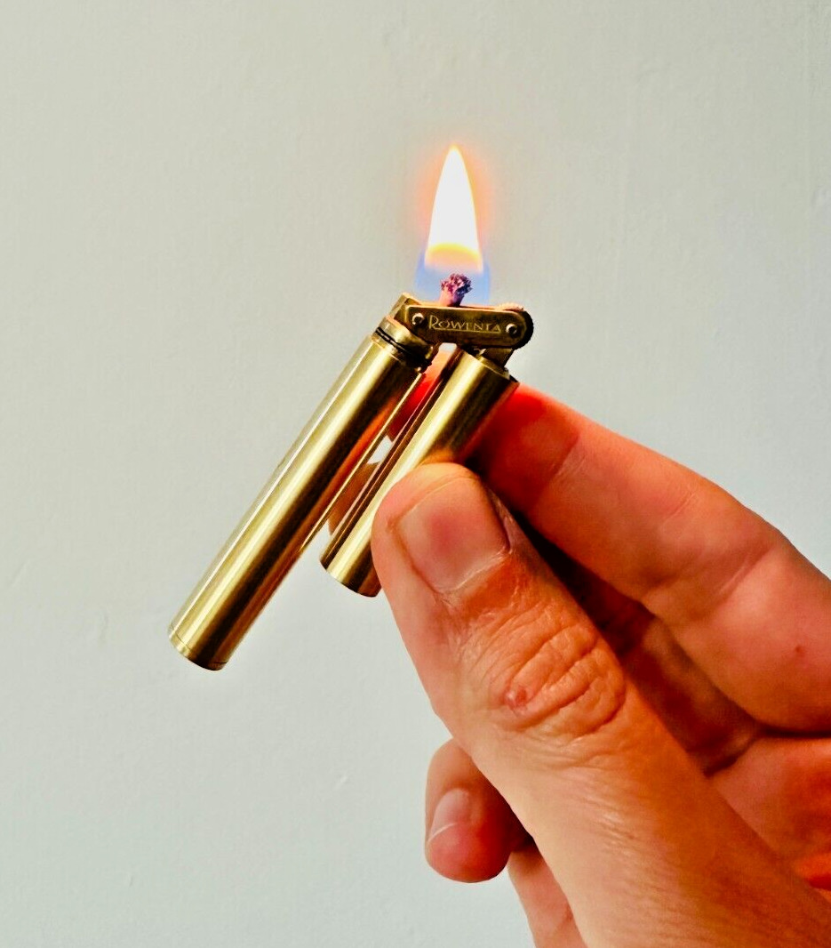 Double stick kerosene lighter brass creative Windproof Lighter EDC Stick lighter. Available Now for 13.67
