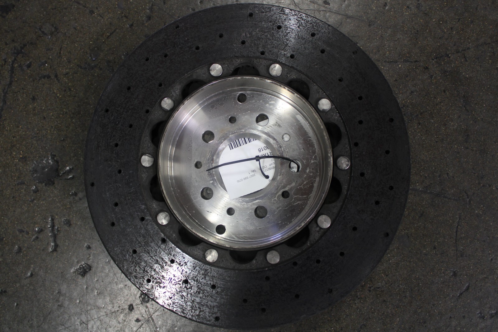 Ferrari 599, 612, Rear CCM Carbon Brake Rotor, Used, P/N 216835
