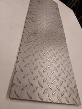 3mm thick Stainless steel Tread Plate / Checker / Durbar. Square 300mm x 1 Meter