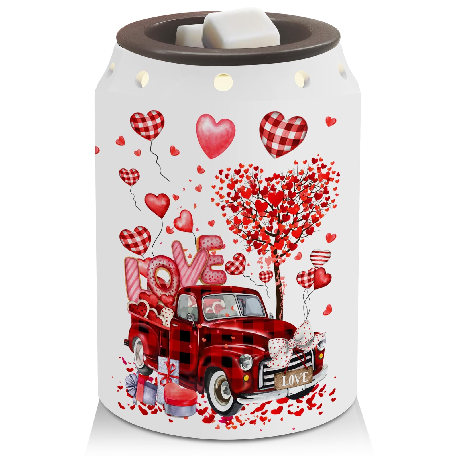 Valentines Day Decor, Valentine Decorations for Home, Valentines Truck Wax Wa...