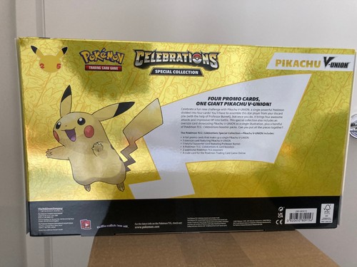 Pokemon Pikachu V-Union V Union Celebrations SEALED Box Promo SWSH139 - Picture 2 of 3