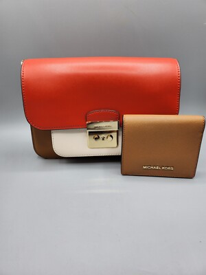 MICHAEL KORS Sloan Editor Colorblock Shoulder HANDBAG & WALLET