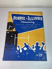 University of Illinois at Purdue Boilermakers October 25, 1947 football program