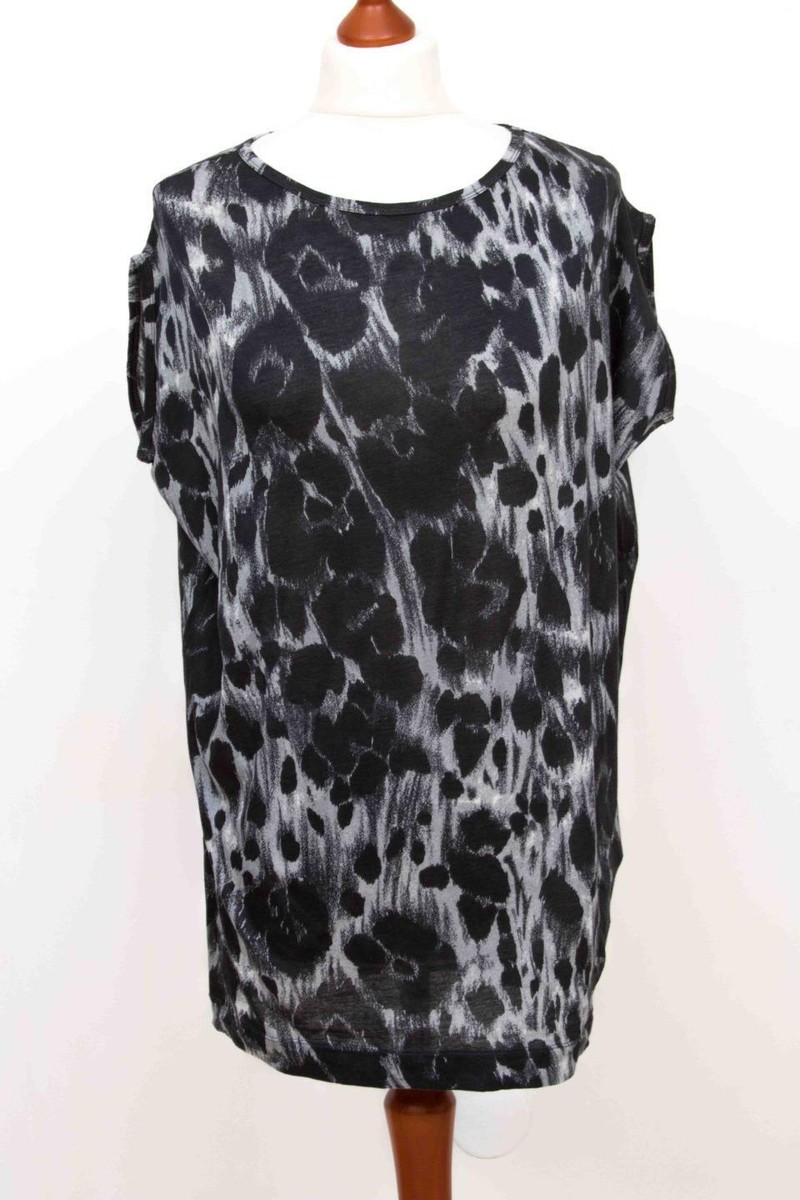 STELLA McCARTNEY Black 100% Cotton Top Shirt Tunic Size 38