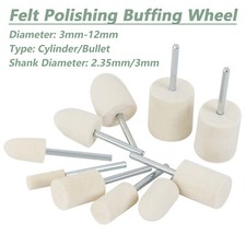 Felt Polishing Buffing Pads Wheel Wool Rotary Tool Kit for Dremel 2.35/3mm Shank