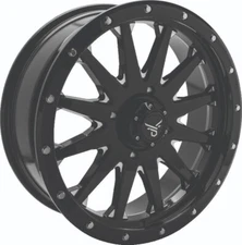 Quadboss Black Wagon Wheel 20x7 4+3 4/156 Polaris Yamaha Kawasaki Cat QBS608566