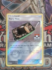 Fiery Flint 60a/70 Dragon Majesty Reverse Holo Pokemon League Stamp Near Mint