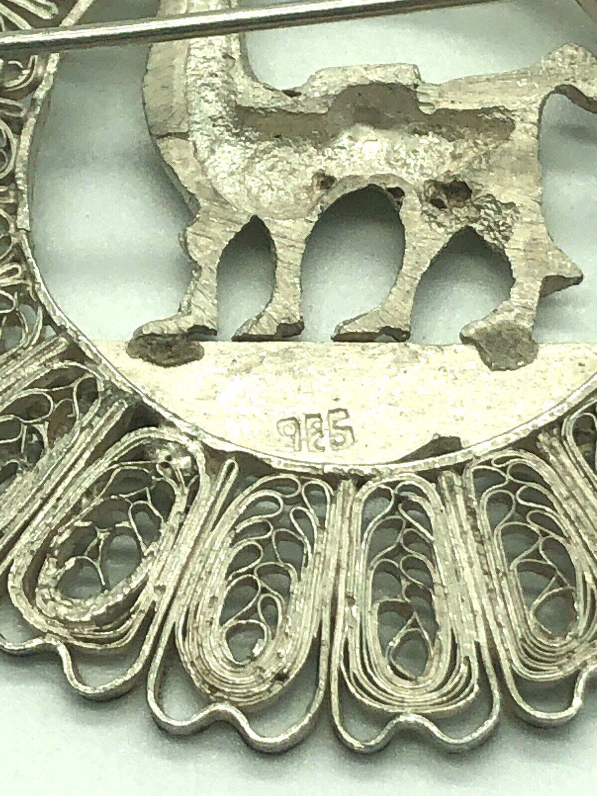 Vintage Sterling Silver Peruvian Peru Llama Filig… - image 6