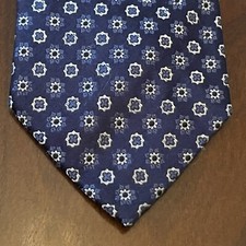 Bloomingdale  s Blue 100 Silk Men  s Neck Tie Made In China