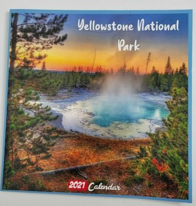 Yellowstone National Park 16 Month 1/2021 - 6/2022 Calendar 8.5" X 8.5" Travel | Ebay