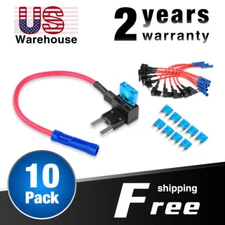 Nilight Add-a-circuit Fuse TAP Adapter Mini ATM APM Blade Fuse Holder - 10 Pack