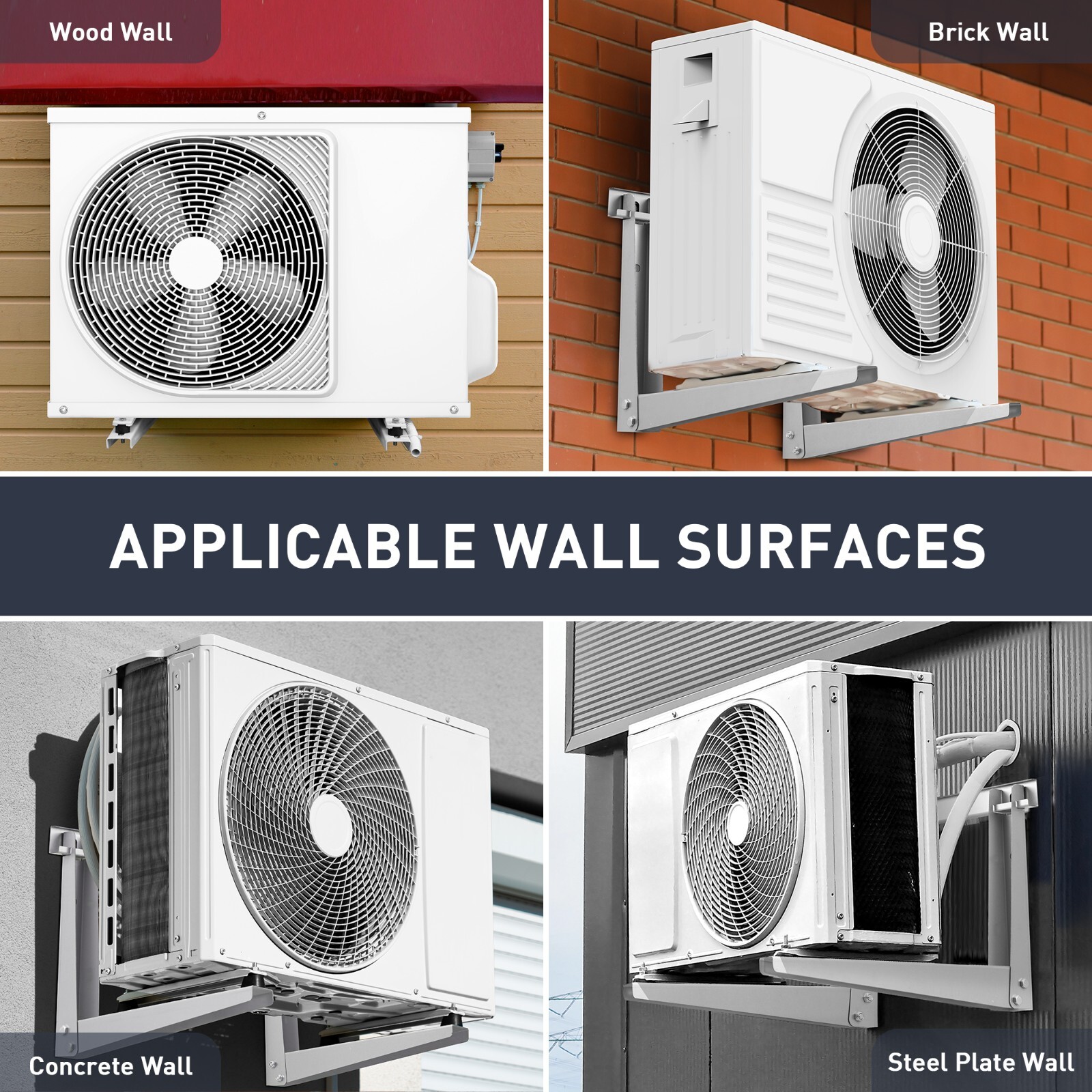 Mini Split Wall Mounting Bracket for 600012000 Btu Condensers Falak