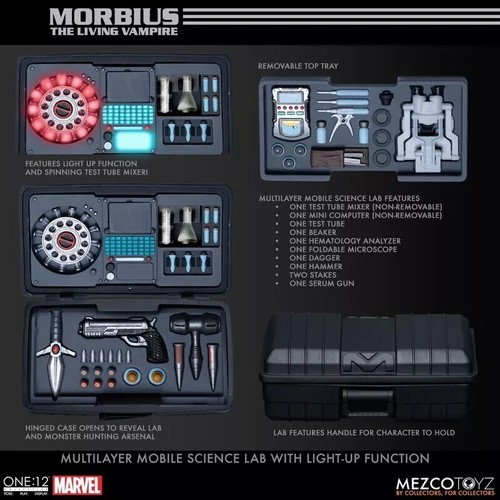 Figura de acción Mezco One: 12 Collective Marvel Morbius the Living Vampire - Imagen 4 de 4