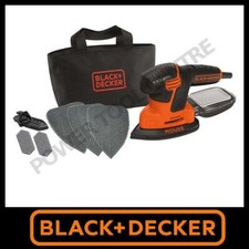 Black & Decker KA2000 Orbital Mouse Sander 120W W/ 3 x Mesh Sheets & Carry Bag