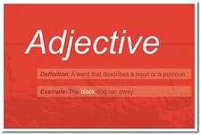 Adjective - NEW Language Arts Writing English POSTER