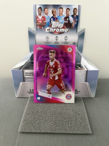 Topps Chrome UCC 25/26 Joshua Kimmich Pink Refractor 10/250 Bayern Munich