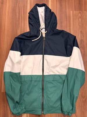 Weatherproof Vintage Size M Men's Hooded Rain Jacket Full Zip