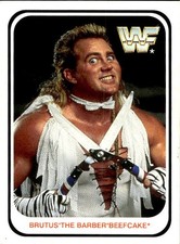 card wwf wrestling merlin 1991 # 100 brutus 