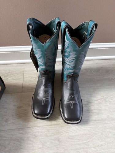 Men's USA 10 D Ferrini Gunner Black & Blue Western Boots - NWT & Box!