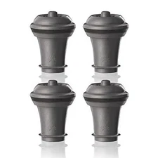 Vacu Vin Wine Saver Vacuum Stoppers - Airtight Seal For Opened Bottles To The Up
