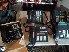 Nortel Norstar Meridian Phone Black M7310 Lot Of 6 (TESTED)