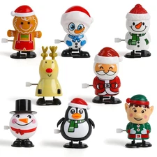 VEYLIN 8 Pack Christmas Wind Up Toy Assortments Christmas Stocking Stuffers