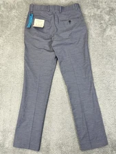 Perry Ellis Portfolio Pants Mens 29x30 Blue Travel Luxe Slim Fit Stretch Dress