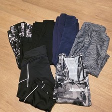 Bundle 5 Womens Athleisure Leggings Pants Tank Top XS Athletic Workout Gym Run