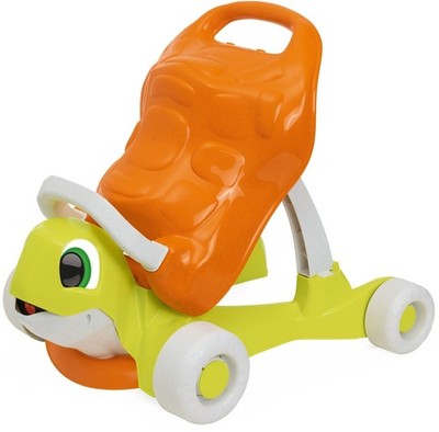 CHICCO Lauflernhilfe Walk & Ride Turtle teilweise aus recyceltem Material Karton