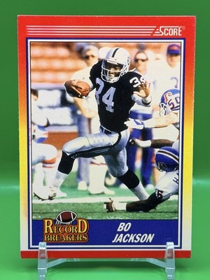   BO JACKSON!   1990 SCORE RECORD BREAKERS | OAKLAND RAIDERS     | BO KNOWS